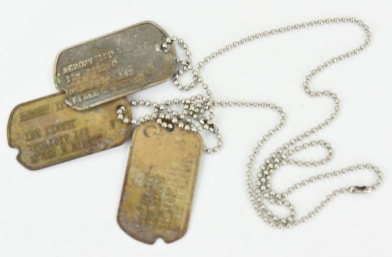 US WW2 Dog-Tag set 'Elmer Harold 'Andy' Missal'