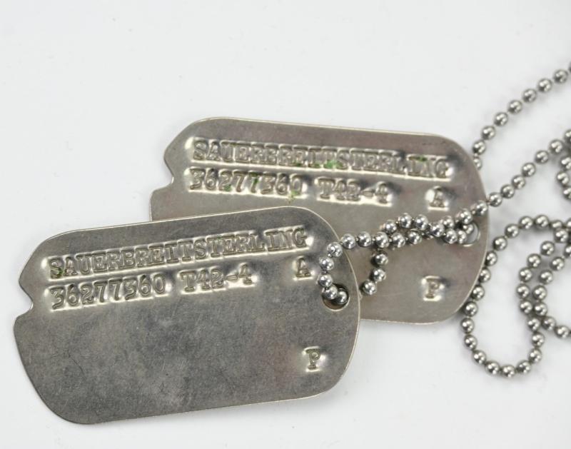 USAAF WW2 Dog-Tag Set 'Sterling Sauerbreit'