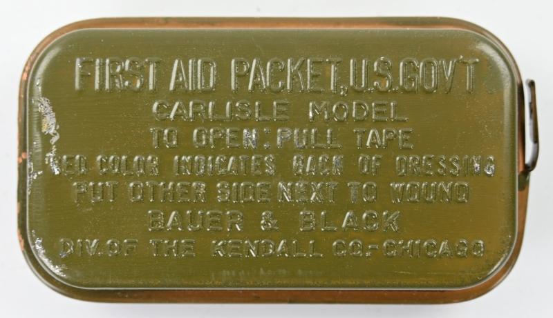 US WW2 M-1924 First Aid Pouch with First Aid Kit