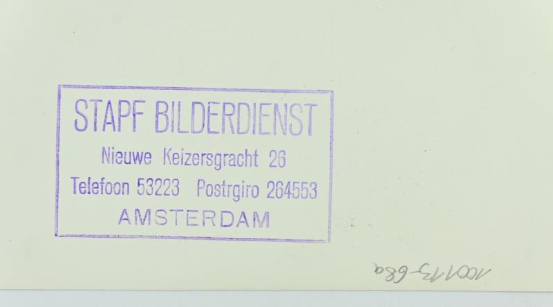 German Parade Press Photo 'General Christiansen in Holland'