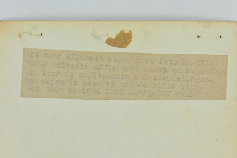 Dutch Press Photo 'Capitulation of the German troops in Holland'