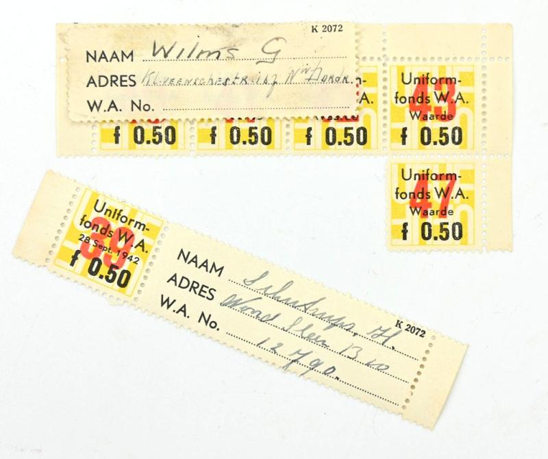 Dutch NSB/WA Uniform Saving Stamps