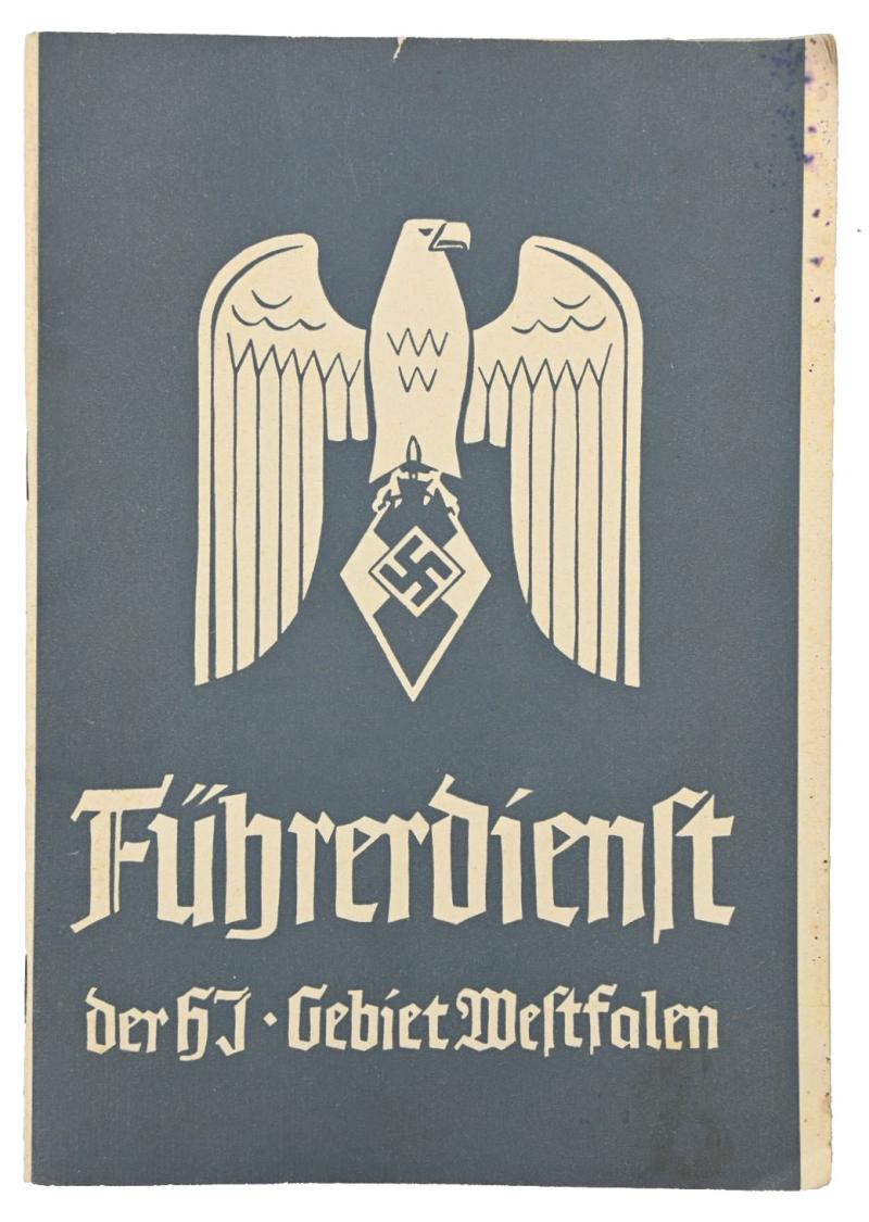 German Hitler Youth Booklet 'Fuhrerdienst' Westfalen 1938