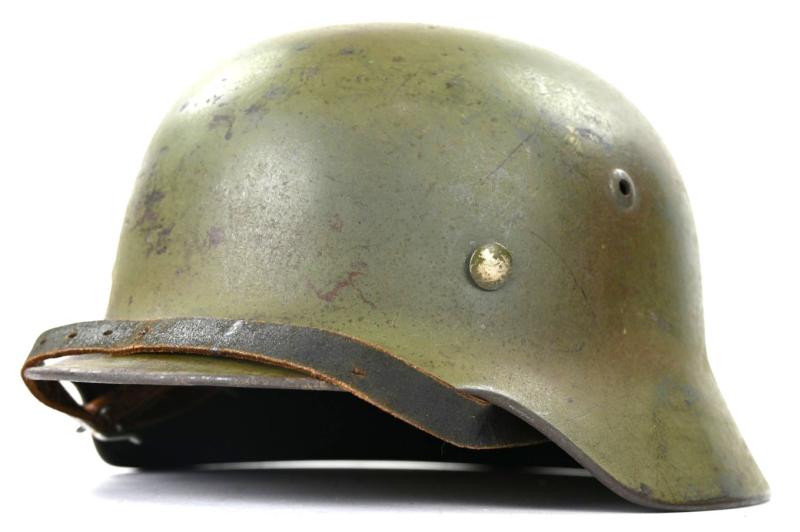 German LW M35 Ex DD Camo Combat Helmet