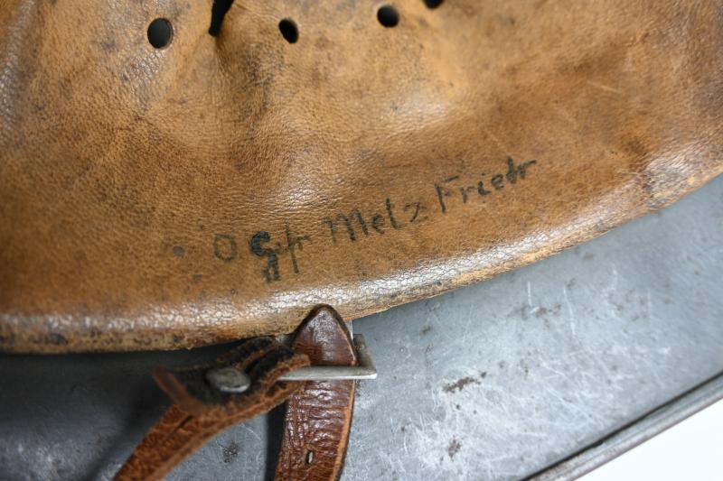 German LW M35 Ex DD Camo Combat Helmet