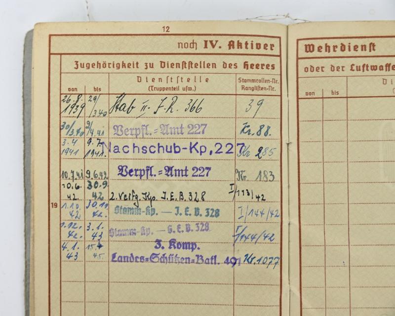 German WH Wehrpass 'Holland May '40'