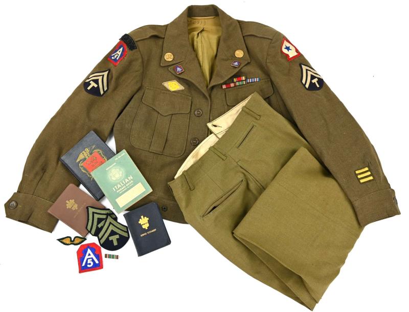 US WW2 5th Army Grouping 'Pvt B.J. Mutzenberger'