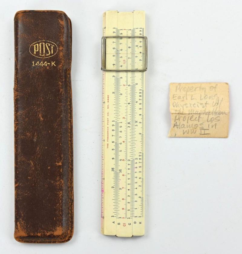 US Silde Ruler 'Earl L. Long' Manhattan Project