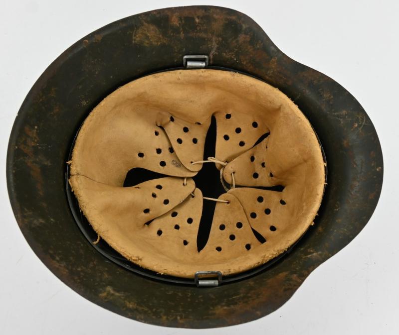 German WH M42 ND Combat Helmet Ex-Chickenwire