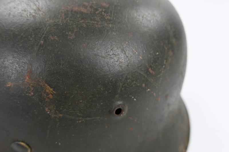 German WH M42 ND Combat Helmet Ex-Chickenwire