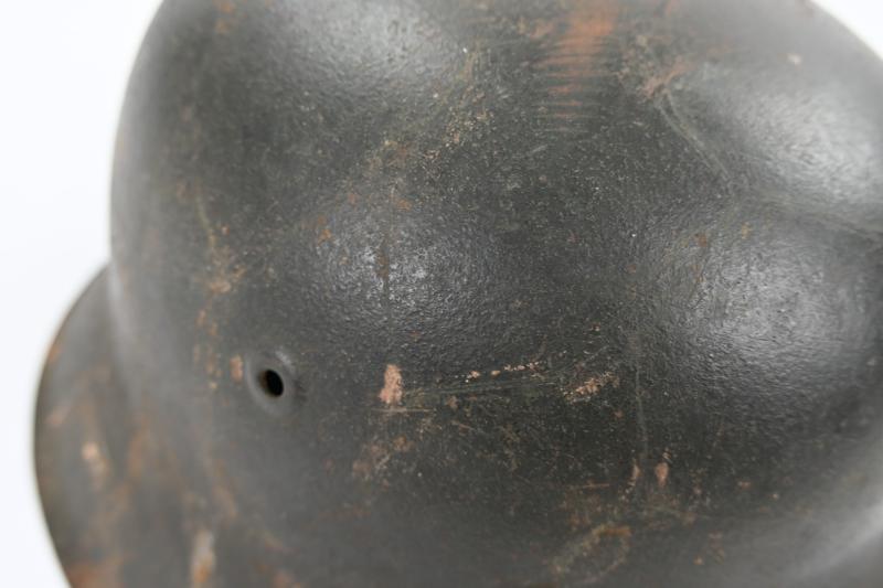 German WH M42 ND Combat Helmet Ex-Chickenwire