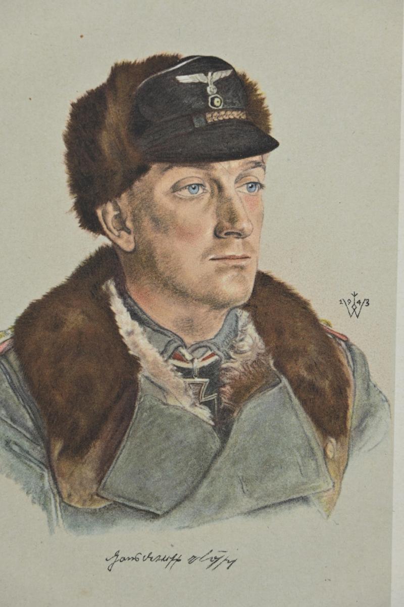 German WH Panzer Postcard 'Hans-Detloff von Cossel''