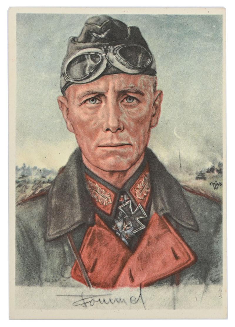 German Postcard of Generaloberst Rommel