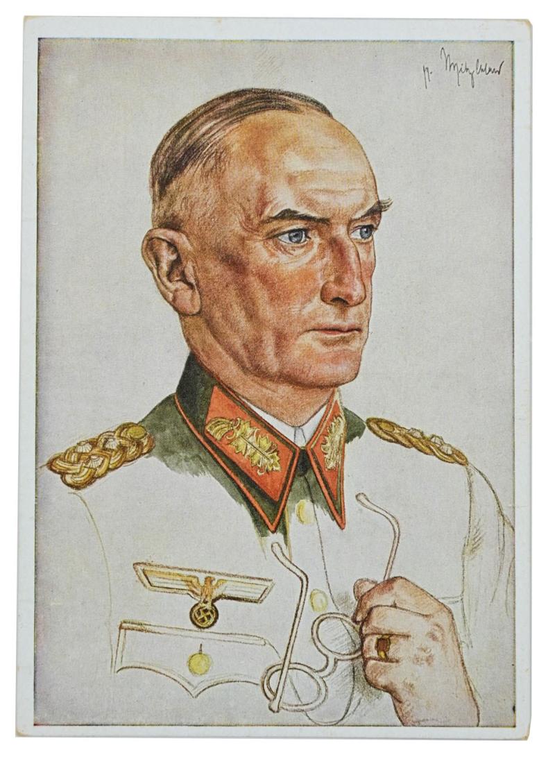 German WH Postcard 'Generaloberst von Witzleben