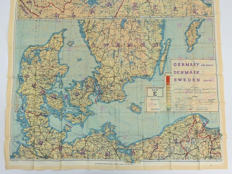 USAAF WW2 Pilot Escape Map FGS A&B Sheet A/E