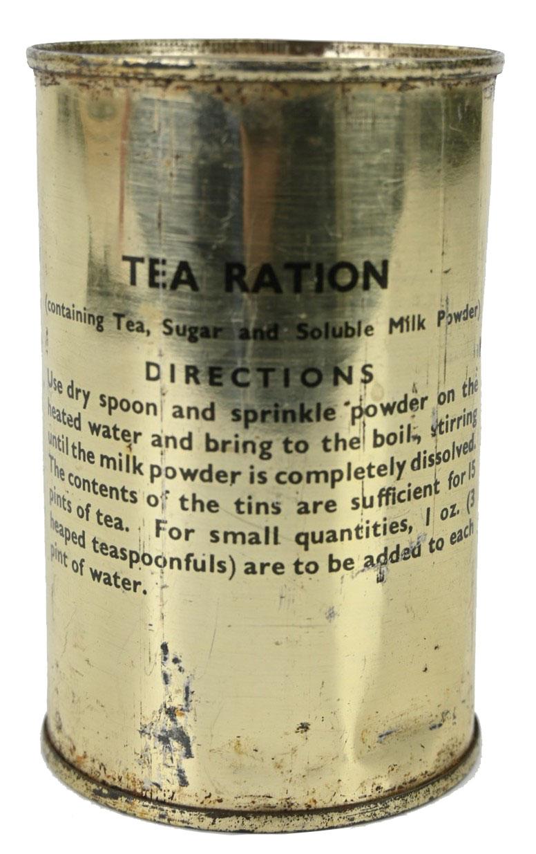 British WW2 Tea Ration Tin Can