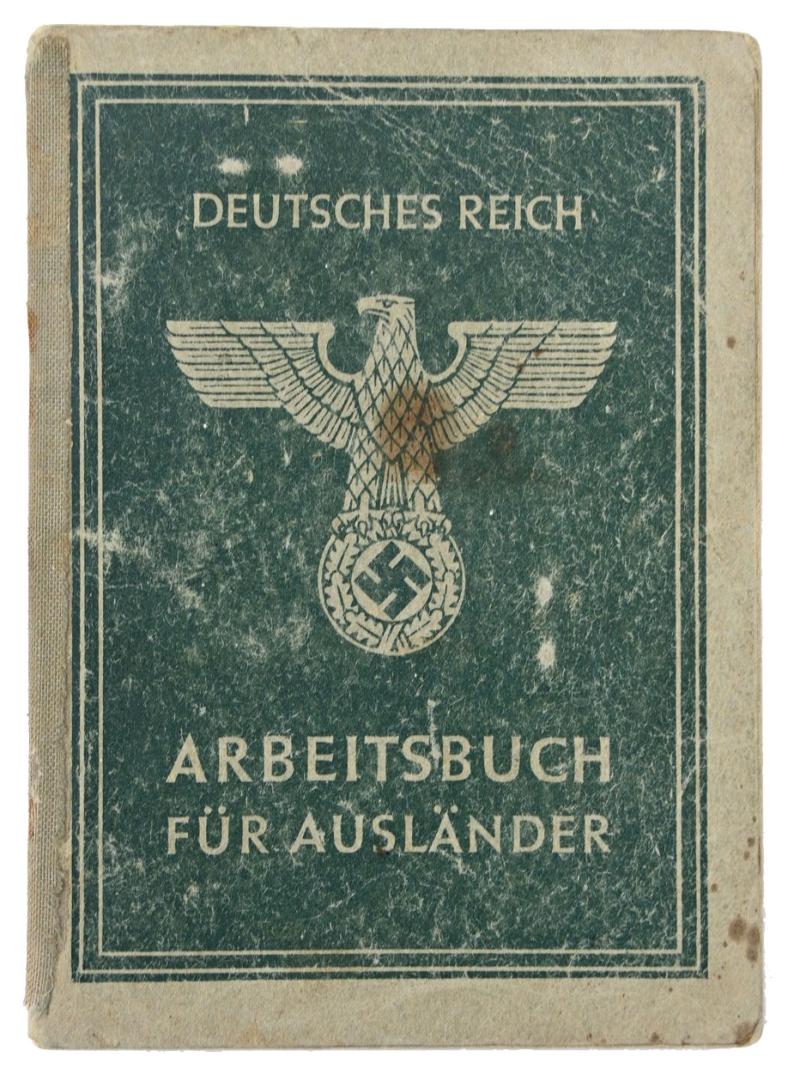 German Third Reich Foreigner (Dutch) Workers Pass