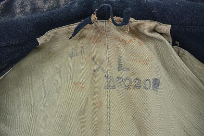 US WW2 EM Dyed Black Greatcoat