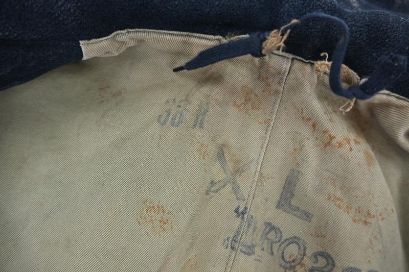 US WW2 EM Dyed Black Greatcoat