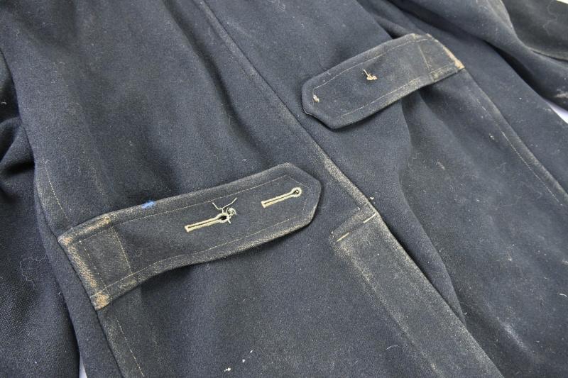 US WW2 EM Dyed Black Greatcoat