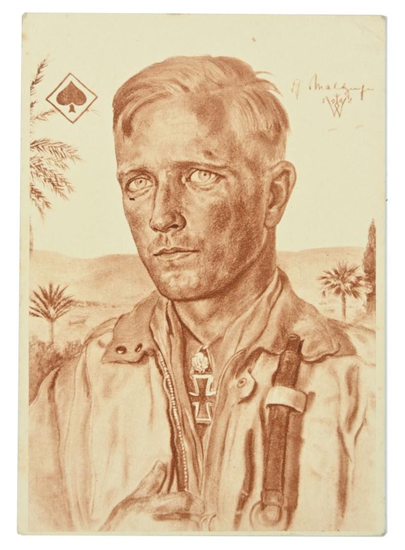 German 'Willrich' LW Postcard 'Major Freiherr von Maltzahn'