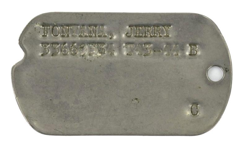 US WW2 Dog-Tag 'Jerry Fontana'