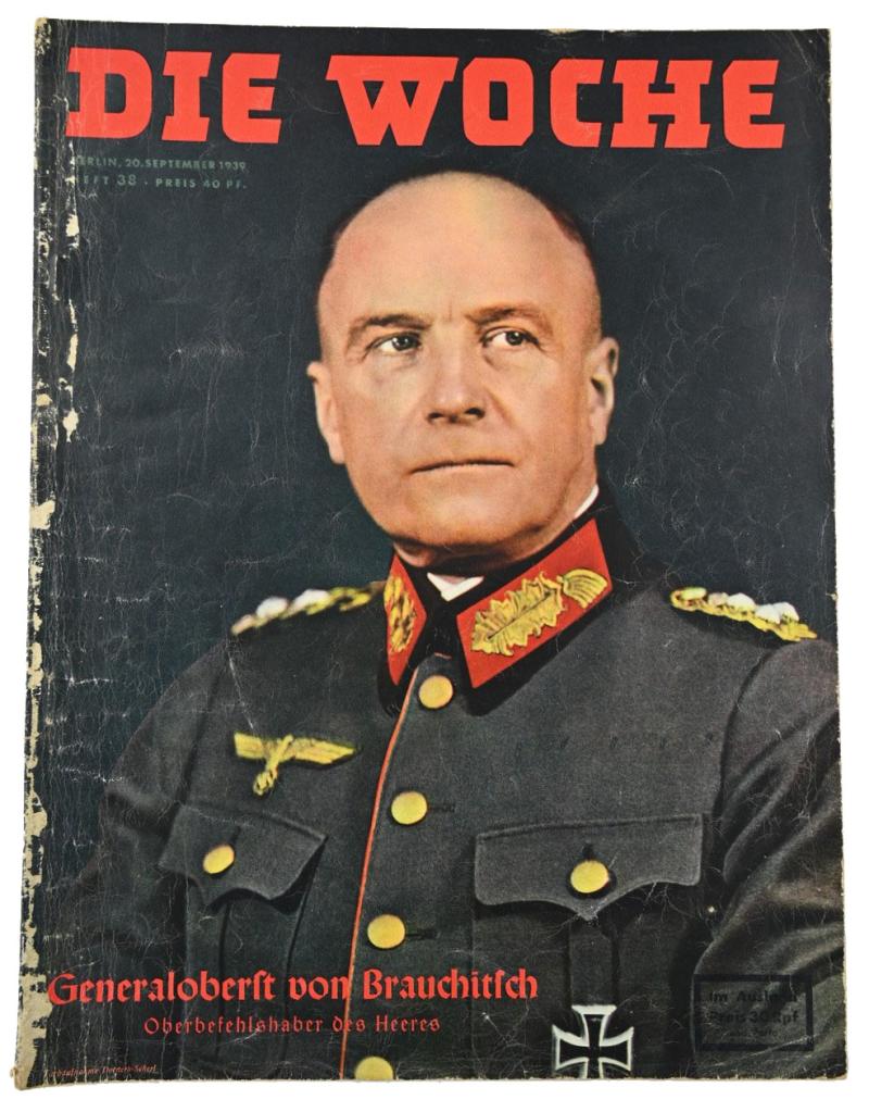 German Third Reich Magazine 'Die Woche' 1940