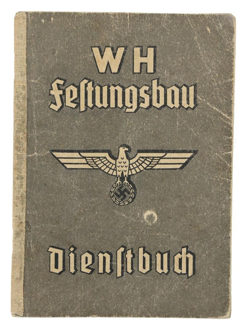 German WH Festungsbau Dienstbuch