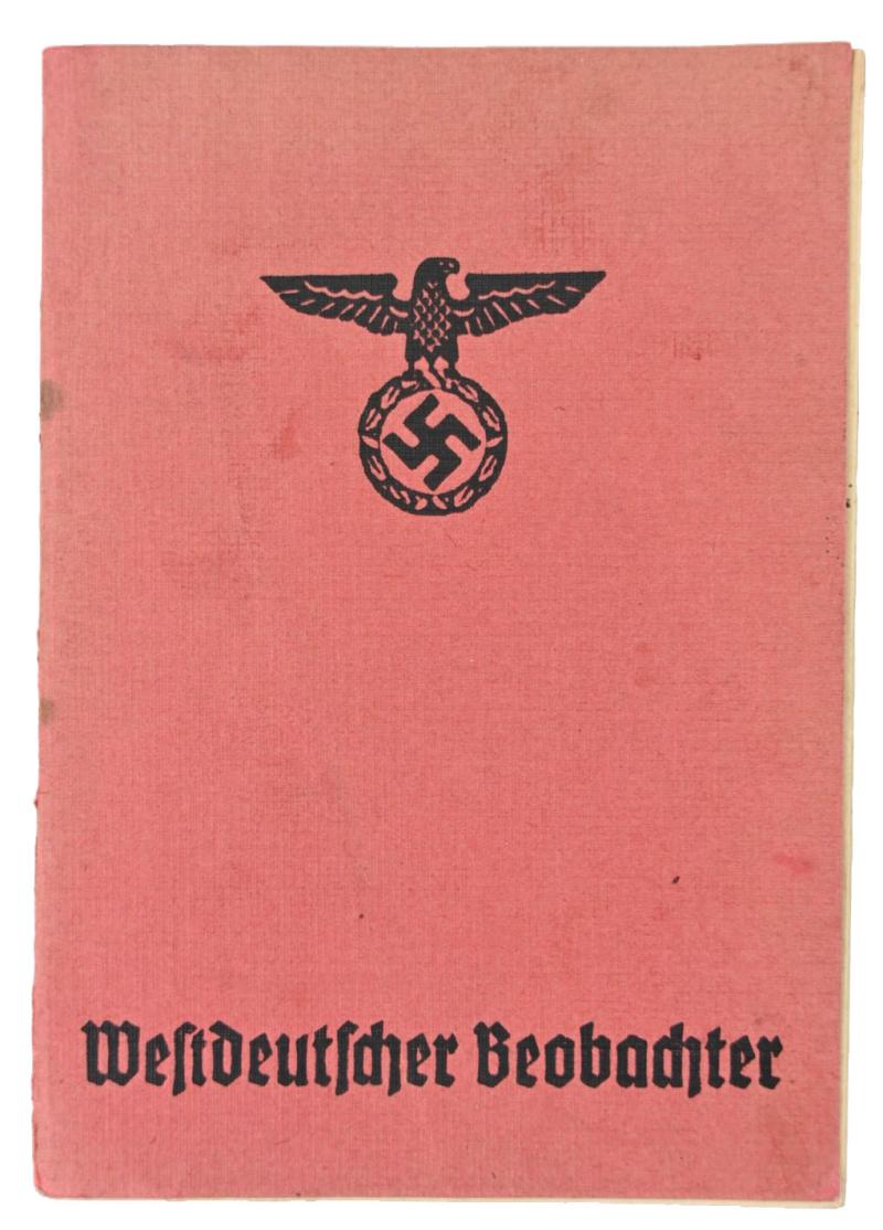 German Westdeutsche Beobachter Payment Booklet