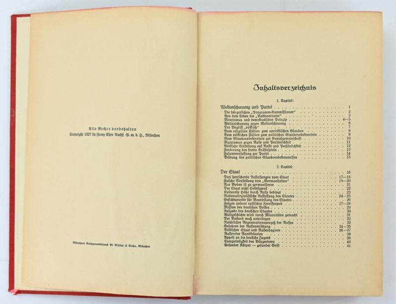 German Adolf Hitler 1927 Edition of 'Mein Kampf'