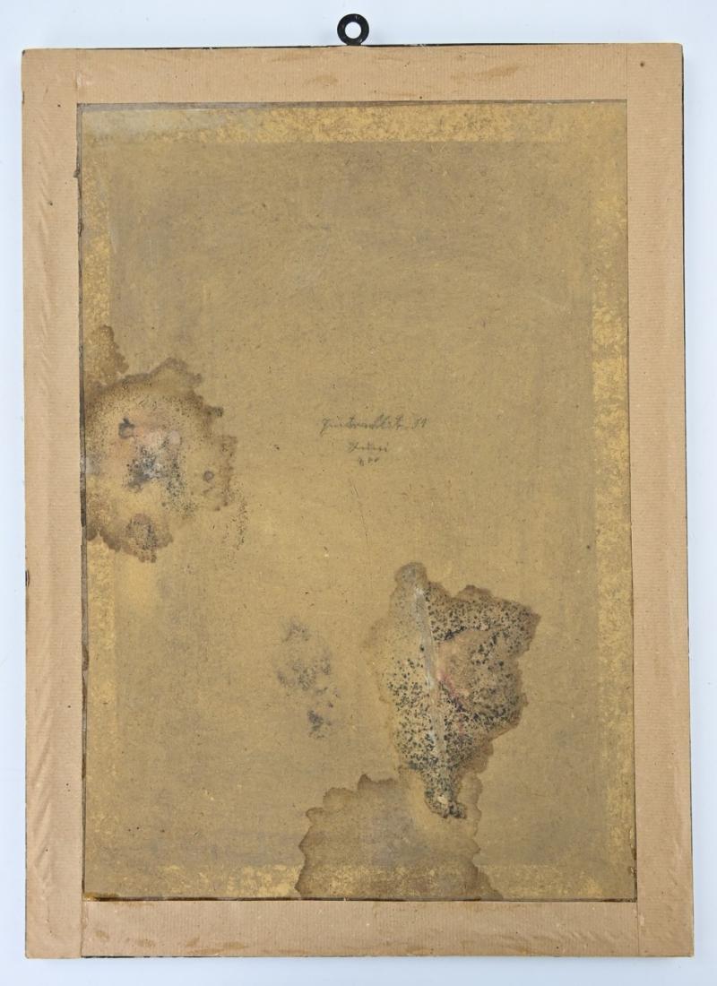 German WH Panzer Service Certificate in Frame