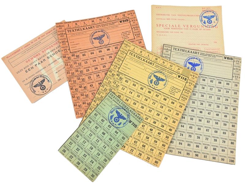 Dutch WW2 Coupons Set