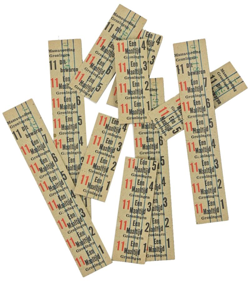 Dutch WW2 Period Food Coupons Groningen