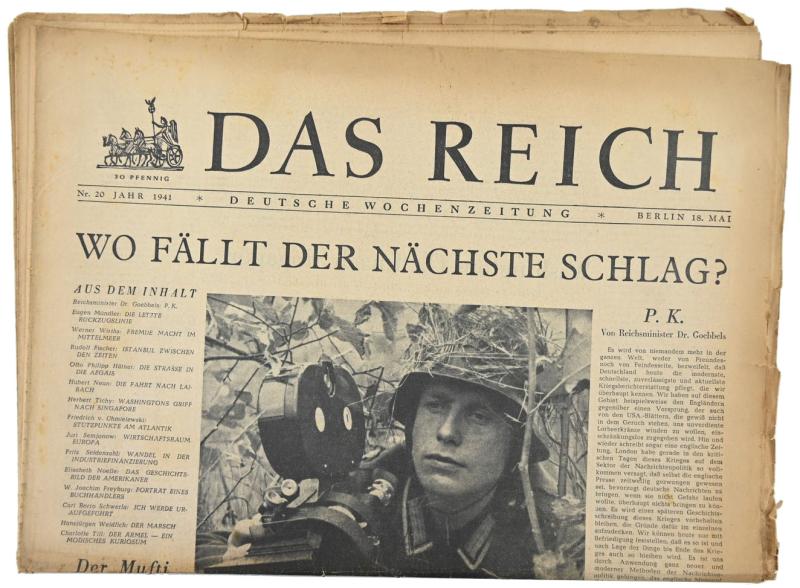 German Newspaper “Das Reich” May 1941