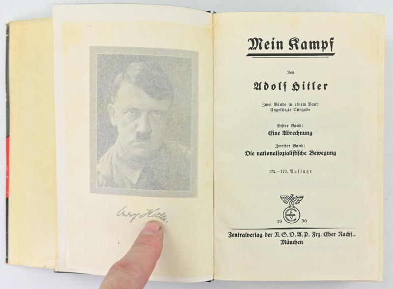 German Adolf Hitler Mein Kampf Book 1936