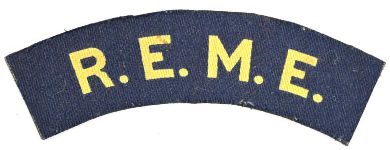 British WW2 REME Shoulder Title