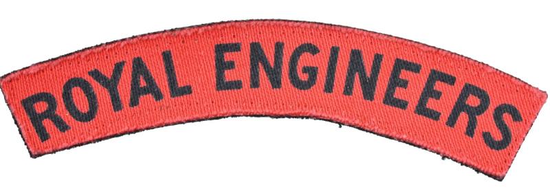 British WW2 Royal Engineers Shoulder Title