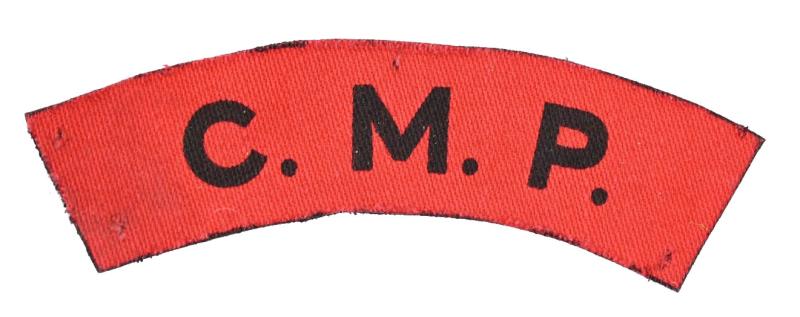 British WW2 Corps Military Police Shoulder Title