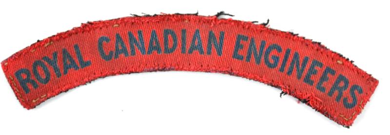 Canadian WW2 Royal Canadian Engineers Shoulder Title