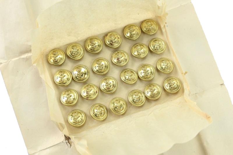 South African WW2 Navy Button Set