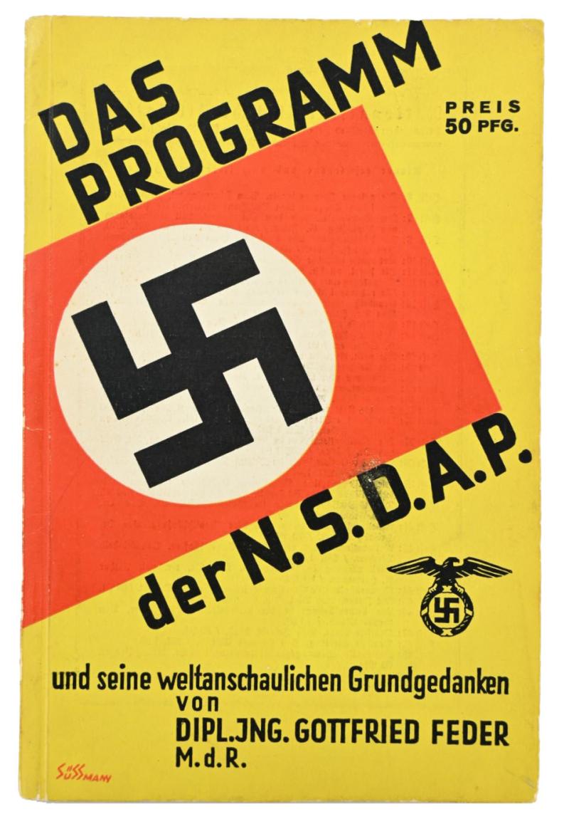 German NSDAP Program Booklet 1933