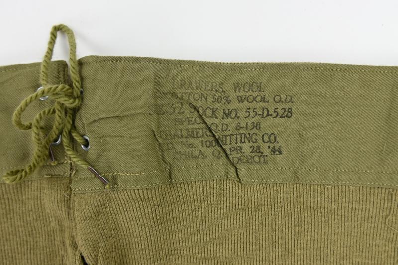 US WW2 Wool Drawers 1944