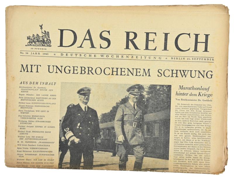 German Newspaper “Das Reich” September 1941