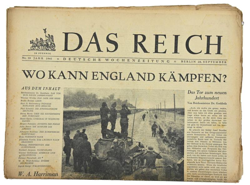 German Newspaper “Das Reich” September 1941