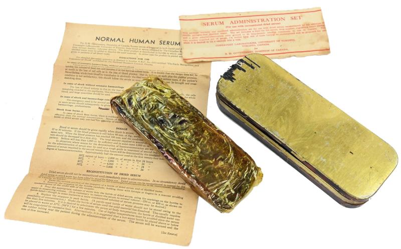 Canadian WW2 R.C.A.M.C. Blood Transfusion Kit