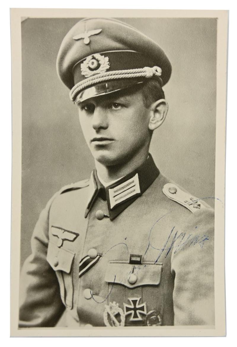 Signature of Wehrmacht Heer KC Recipient 'Kurt Prinz'