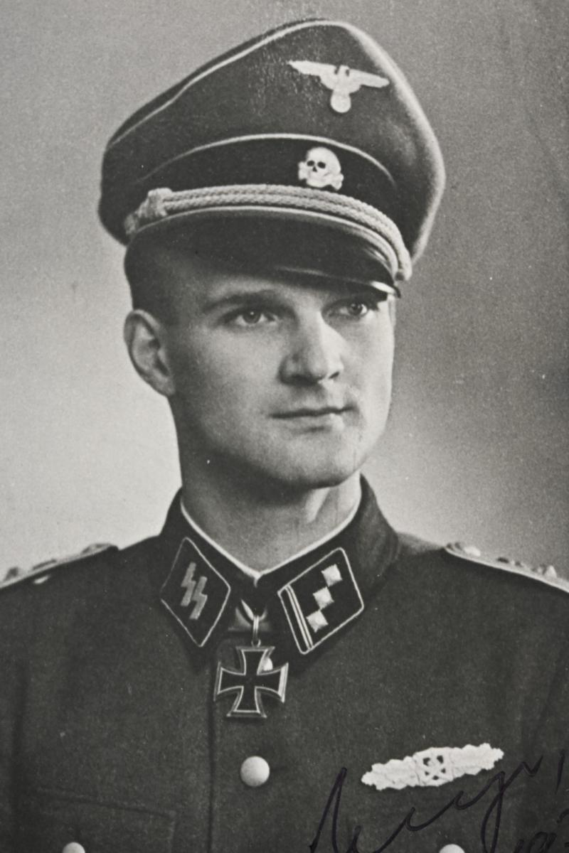 Signature of Waffen-SS Knight's Cross Recipient 'Werner Meyer'