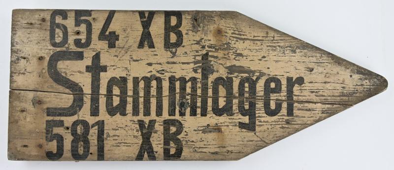 German Stalag XB Roadsign 'Lager Sandbostel'