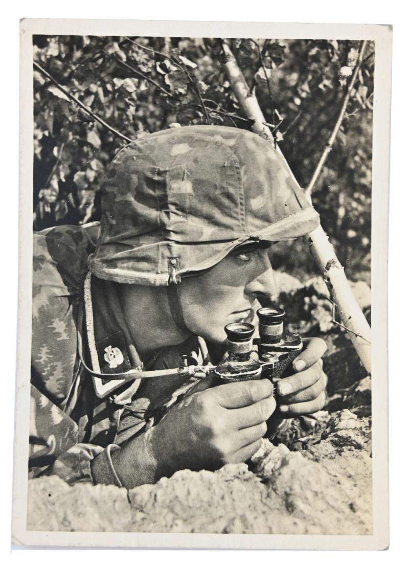 German Waffen-SS Kriegsberichter Postcard 'Unsere Waffen-SS'