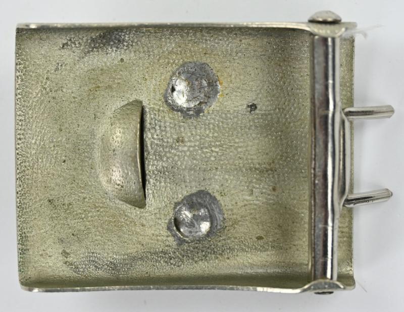German WH Nickle-Silver Beltbuckle 'Left facing eagle'